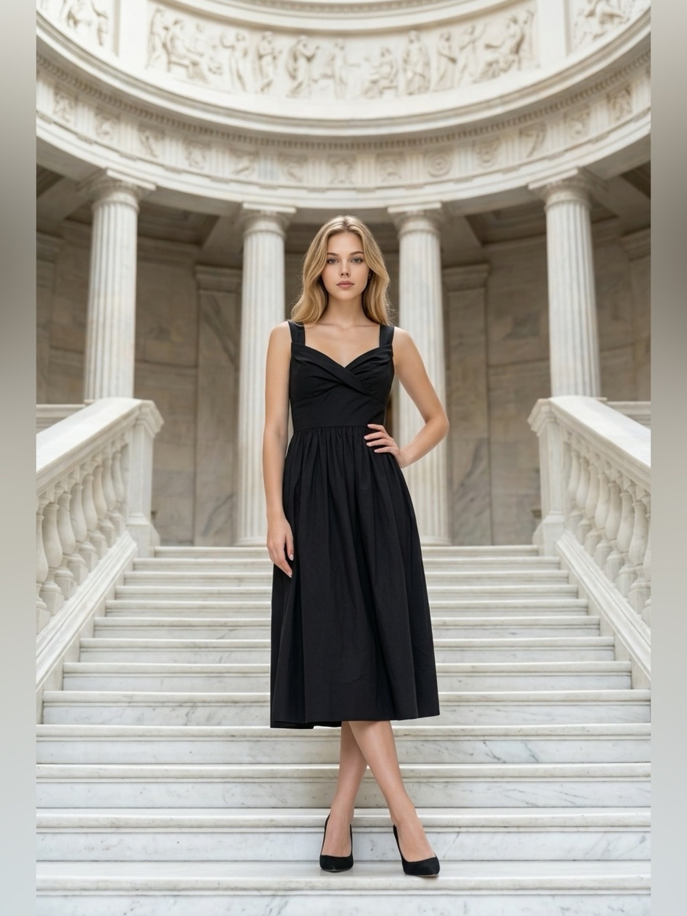 Rebecca Taylor Black Maxi Dress